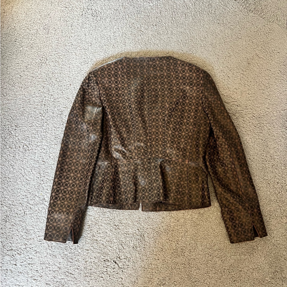 Dark Brown Leather Jacket - image 4